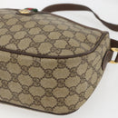 GUCCI GG Supreme Web Sherry Line Bag PVC Beige Gold 89 02 077 Auth 165219-10
