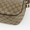 GUCCI GG Supreme Web Sherry Line Bag PVC Beige Gold 89 02 077 Auth 165219-12