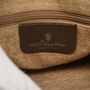 GUCCI GG Supreme Web Sherry Line Bag PVC Beige Gold 89 02 077 Auth 165219-15