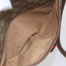 GUCCI GG Supreme Web Sherry Line Bag PVC Beige Gold 89 02 077 Auth 165219-21