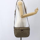 GUCCI GG Supreme Web Sherry Line Bag PVC Beige Gold 89 02 077 Auth 165219-23