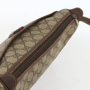 GUCCI GG Supreme Web Sherry Line Bag PVC Beige Gold 89 02 077 Auth 165219-6