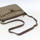 GUCCI GG Supreme Web Sherry Line Bag PVC Beige Gold 89 02 077 Auth 165219-7
