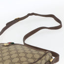 GUCCI GG Supreme Web Sherry Line Bag PVC Beige Gold 89 02 077 Auth 165219-8