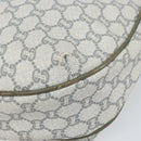 GUCCI GG Plus Supreme Shoulder Bag PVC Gray Gold Auth 165221-12