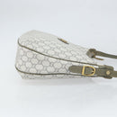 GUCCI GG Plus Supreme Shoulder Bag PVC Gray Gold Auth 165221-4