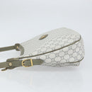 GUCCI GG Plus Supreme Shoulder Bag PVC Gray Gold Auth 165221-5