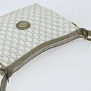 GUCCI GG Plus Supreme Shoulder Bag PVC Gray Gold Auth 165221-6