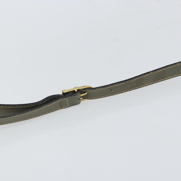 GUCCI GG Plus Supreme Shoulder Bag PVC Gray Gold Auth 165221