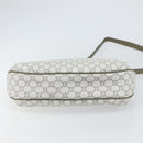 GUCCI GG Plus Supreme Shoulder Bag PVC Gray Gold Auth 165221-9