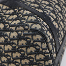 Christian Dior Trotter Canvas Boston Bag Navy Silver Auth 165227-12
