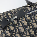 Christian Dior Trotter Canvas Boston Bag Navy Silver Auth 165227-15