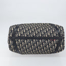 Christian Dior Trotter Canvas Boston Bag Navy Silver Auth 165227-9