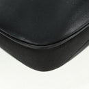 GUCCI Shoulder Bag Leather Black Silver 008 3841 Auth 165228V-15