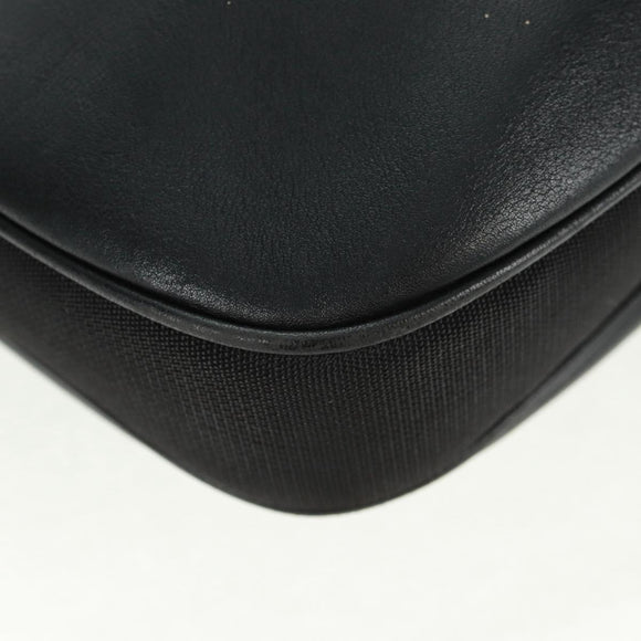 GUCCI Shoulder Bag Leather Black Silver 008 3841 Auth 165228V