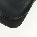 GUCCI Shoulder Bag Leather Black Silver 008 3841 Auth 165228V-16