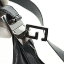 GUCCI Shoulder Bag Leather Black Silver 008 3841 Auth 165228V-9