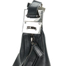 GUCCI Shoulder Bag Leather Black Silver 008 3841 Auth 165228V-10
