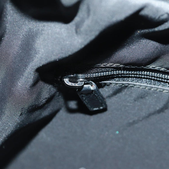 GUCCI Shoulder Bag Leather Black Silver 008 3841 Auth 165228V