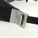GUCCI Shoulder Bag Leather Black Silver 008 3841 Auth 165228V-8