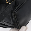 GUCCI Bamboo Backpack Leather Black Gold 003 2058 0016 Auth 165229-18