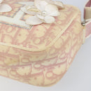 Christian Dior Trotter Canvas Shoulder Bag PVC Pink Silver Auth 165233-10