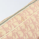 Christian Dior Trotter Canvas Shoulder Bag PVC Pink Silver Auth 165233-14