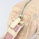 Christian Dior Trotter Canvas Shoulder Bag PVC Pink Silver Auth 165233-15