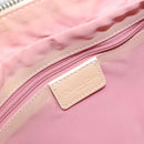 Christian Dior Trotter Canvas Shoulder Bag PVC Pink Silver Auth 165233-16
