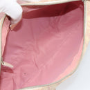 Christian Dior Trotter Canvas Shoulder Bag PVC Pink Silver Auth 165233-17