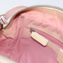 Christian Dior Trotter Canvas Shoulder Bag PVC Pink Silver Auth 165233-20