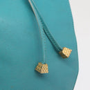 Christian Dior Shoulder Bag Leather Light Blue Auth 165238-15