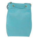 Christian Dior Shoulder Bag Leather Light Blue Auth 165238-3