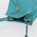 Christian Dior Shoulder Bag Leather Light Blue Auth 165238-6