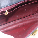 CHANEL Matelasse Shoulder Bag Lamb Skin Black Gold CC Auth 165240-16