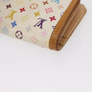 LOUIS VUITTON Multicolor Porte MonnaieViennois Wallet White M92987 Auth 165243-16