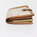 LOUIS VUITTON Multicolor Porte MonnaieViennois Wallet White M92987 Auth 165243-3