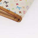 LOUIS VUITTON Multicolor Porte MonnaieViennois Wallet White M92987 Auth 165244-15