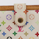LOUIS VUITTON Multicolor Porte MonnaieViennois Wallet White M92987 Auth 165244-17