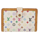 LOUIS VUITTON Multicolor Porte MonnaieViennois Wallet White M92987 Auth 165244-13