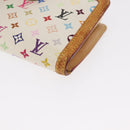 LOUIS VUITTON Multicolor Porte MonnaieViennois Wallet White M92987 Auth 165244-7