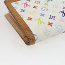 LOUIS VUITTON Multicolor Porte MonnaieViennois Wallet White M92987 Auth 165245-16