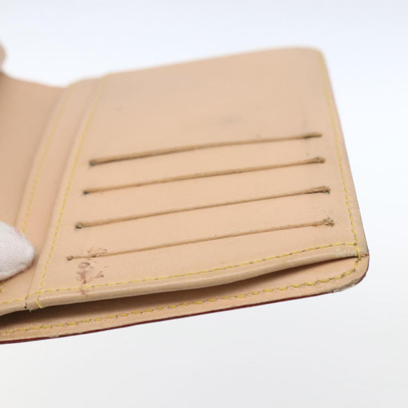 LOUIS VUITTON Multicolor Porte MonnaieViennois Wallet White M92987 Auth 165245