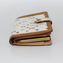 LOUIS VUITTON Multicolor Porte MonnaieViennois Wallet White M92987 Auth 165245-4