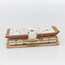 LOUIS VUITTON Multicolor Porte MonnaieViennois Wallet White M92987 Auth 165245-5