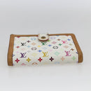 LOUIS VUITTON Multicolor Porte MonnaieViennois Wallet White M92987 Auth 165245-6
