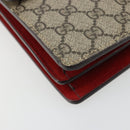 GUCCI GG Supreme Dionysus Chain Shoulder Bag PVC Beige Silver 400249 Auth 165253-15