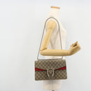 GUCCI GG Supreme Dionysus Chain Shoulder Bag PVC Beige Silver 400249 Auth 165253-24