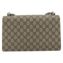GUCCI GG Supreme Dionysus Chain Shoulder Bag PVC Beige Silver 400249 Auth 165253-2