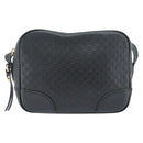 GUCCI Micro GG Canvas Guccissima Bag Leather Black Gold 449413 Auth 165255-13